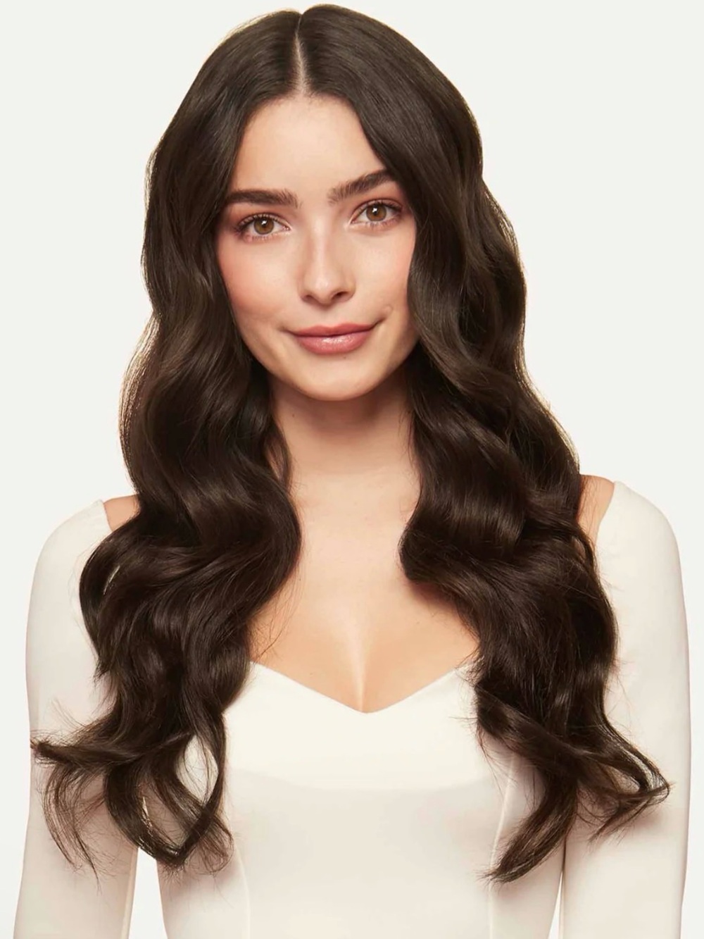 NEW & UNUSED LUXY Hair Seamless Clip-In Extensions — Medium Natural Brown
